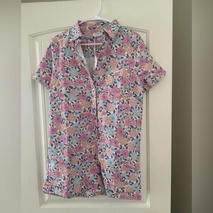 Storia Floral Jumpsuit in Pink and Blue